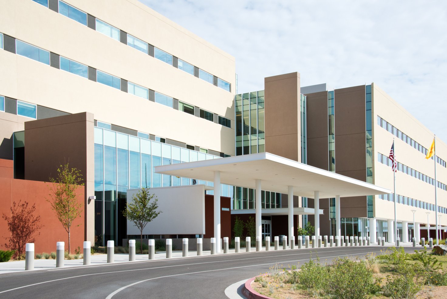 UNM Sandoval Regional Medical Center Hospital Modern Building Facade